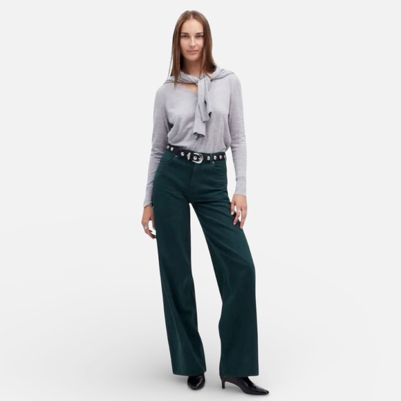 Madewell Pants - Madewell Super Wide-Leg Jeans. Luxury Forest. Size 29.